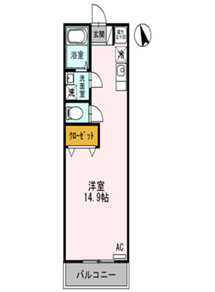 防犯面に配慮した設備付き単身向け賃貸物件！