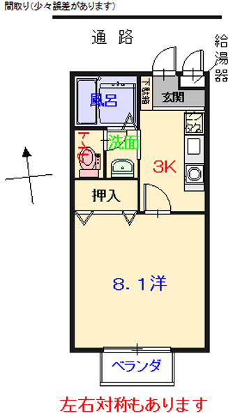 全戸南向きで日当たり良好♪来客時に便利なＴＶインターホン付き♪玄関鍵は、安心なカードキー採用！